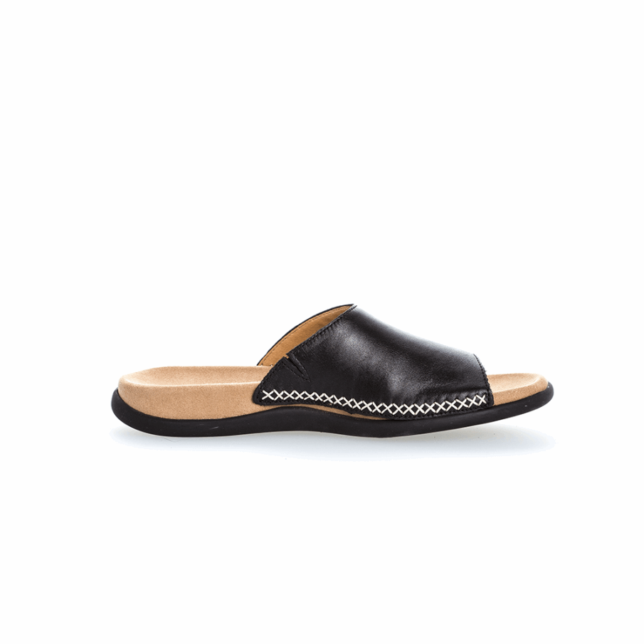 Gabor Slipon Sandal Svart