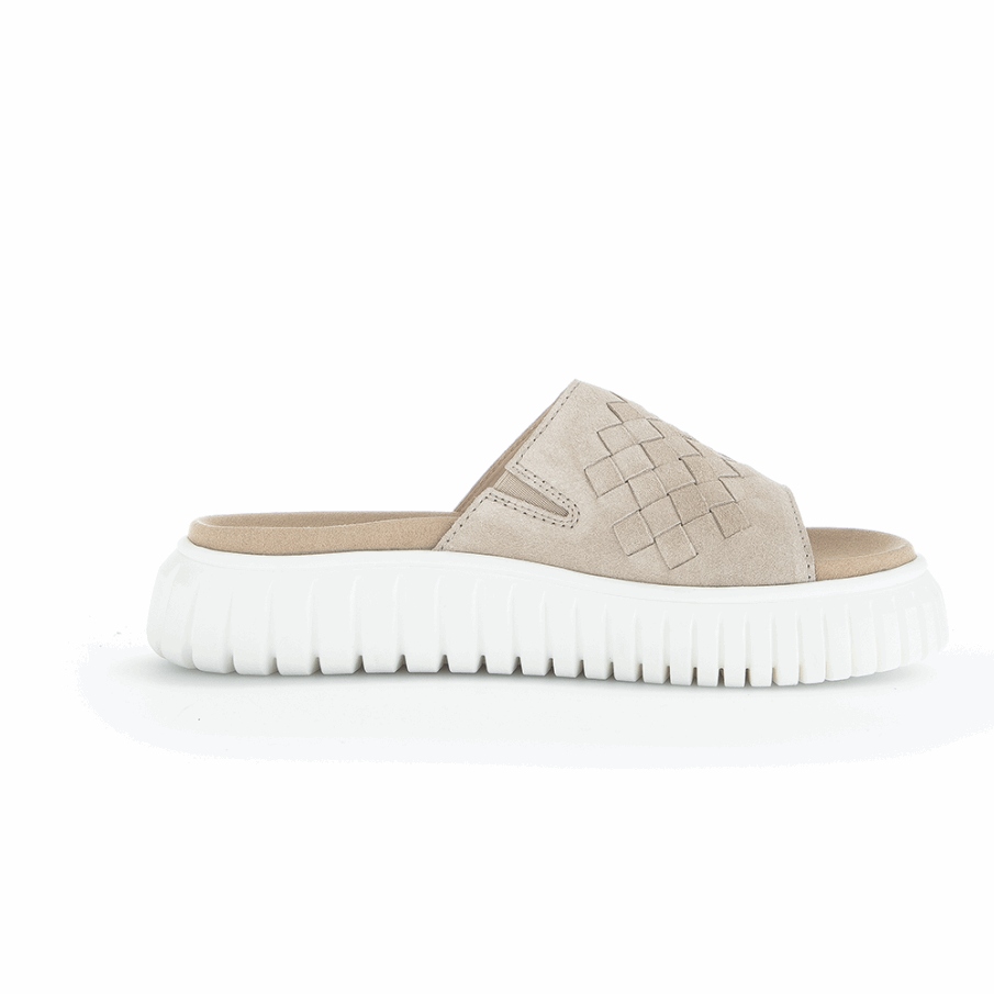 Gabor Slipon Sandal Linnen