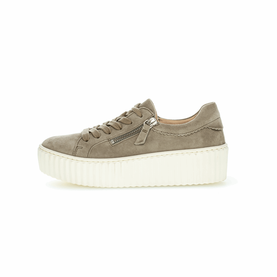 Plattformsneaker Gabor Beige