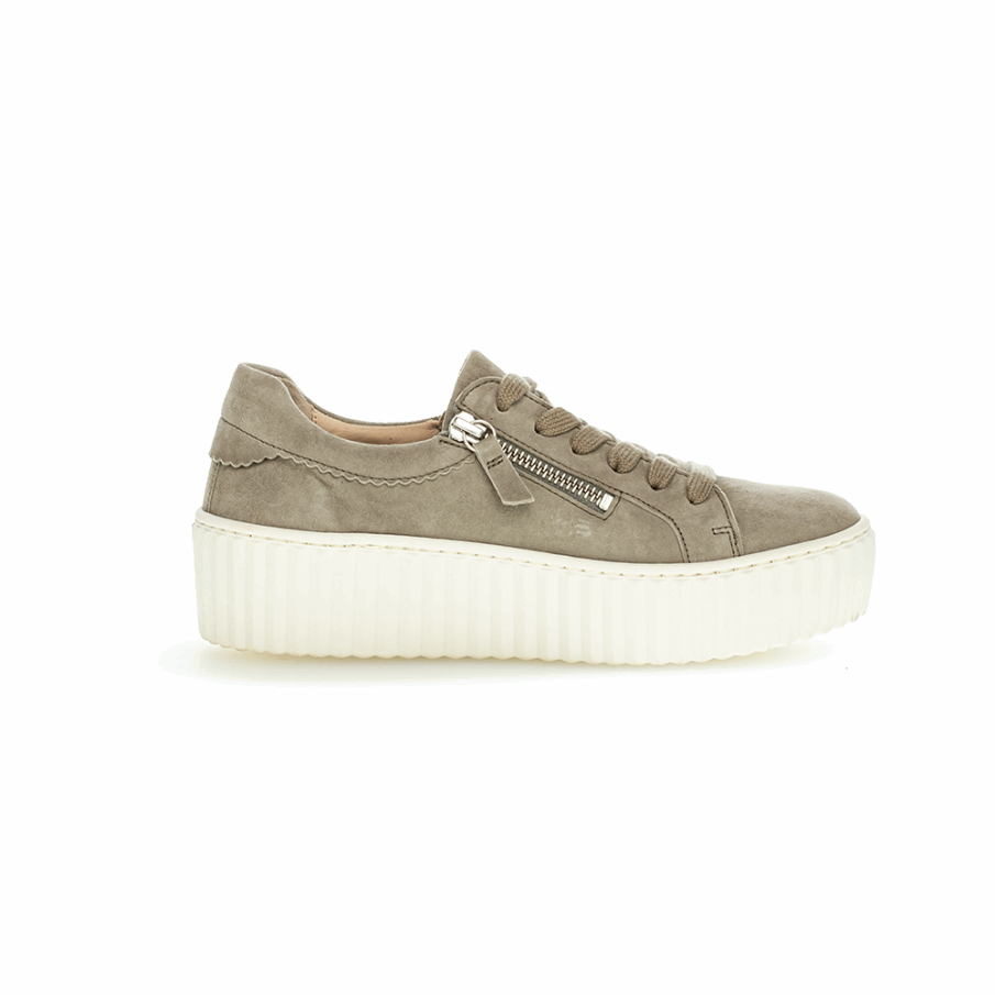 Plattformsneaker Gabor Beige