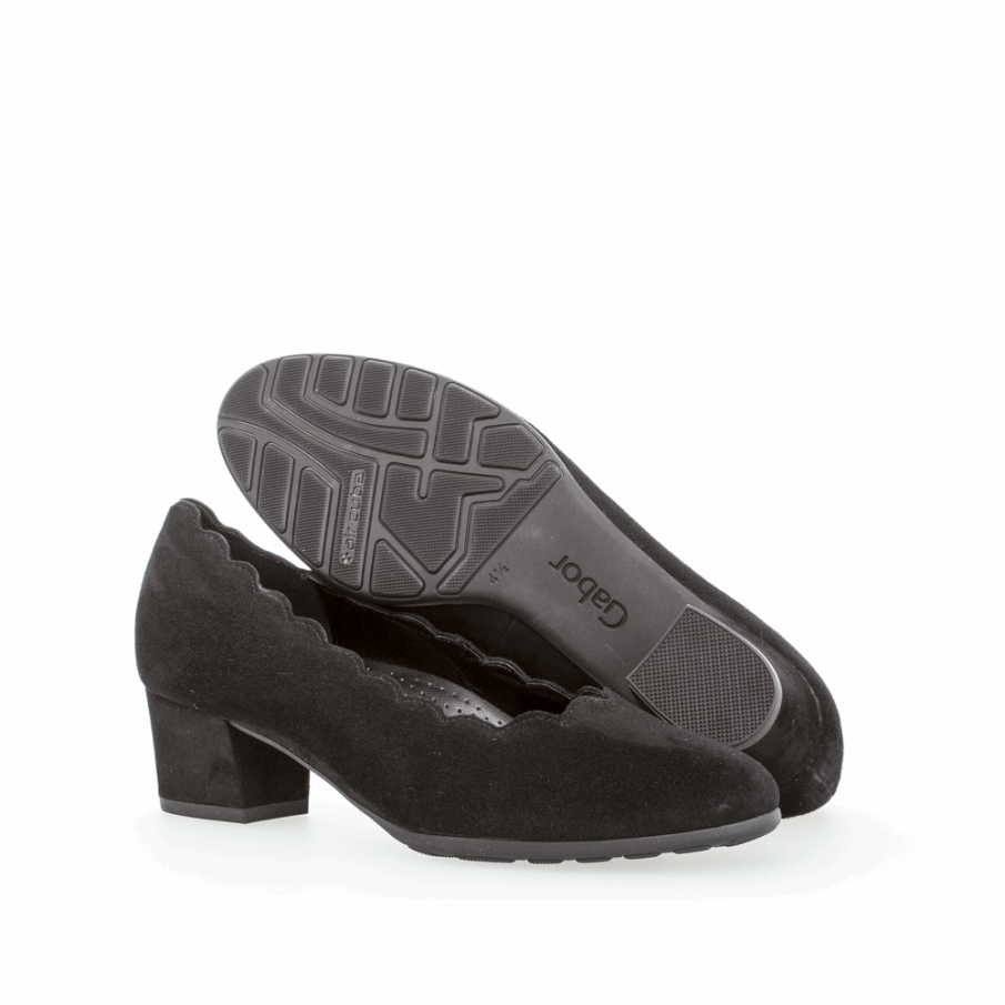 Kamskjell Vamp Pumpe Gabor Svart