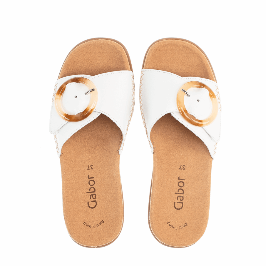 Slipon Sandal Gabor Hvit