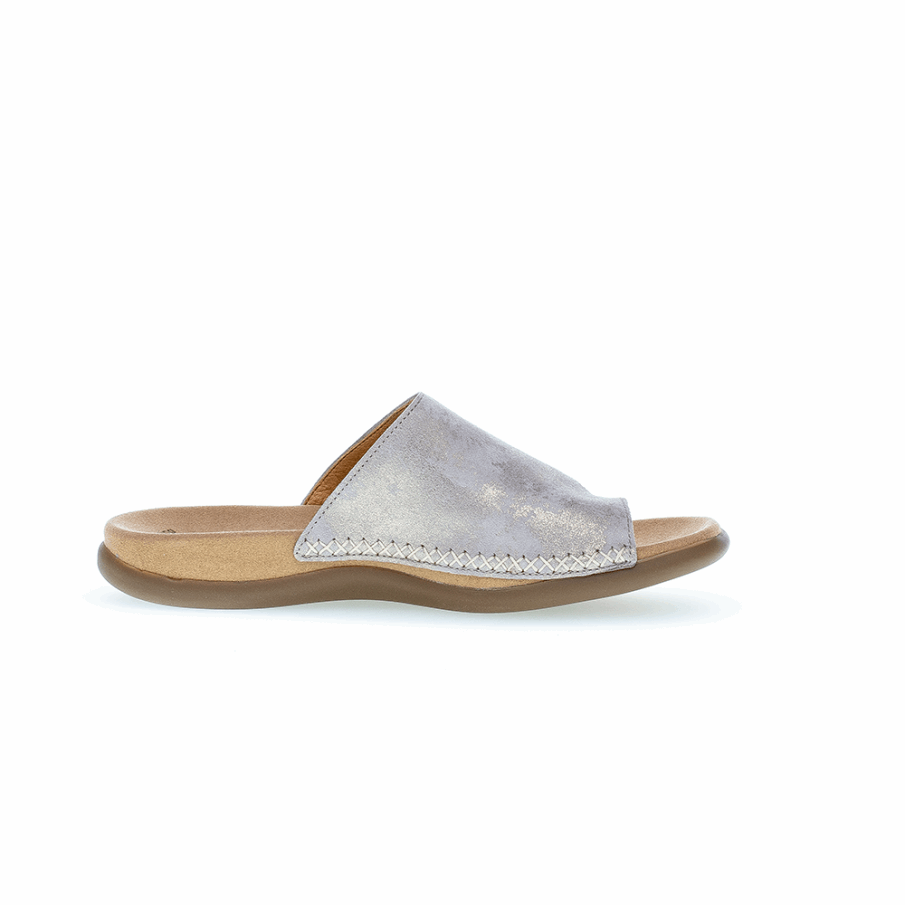 Toeloop Sandal Metallisk Skallgabor