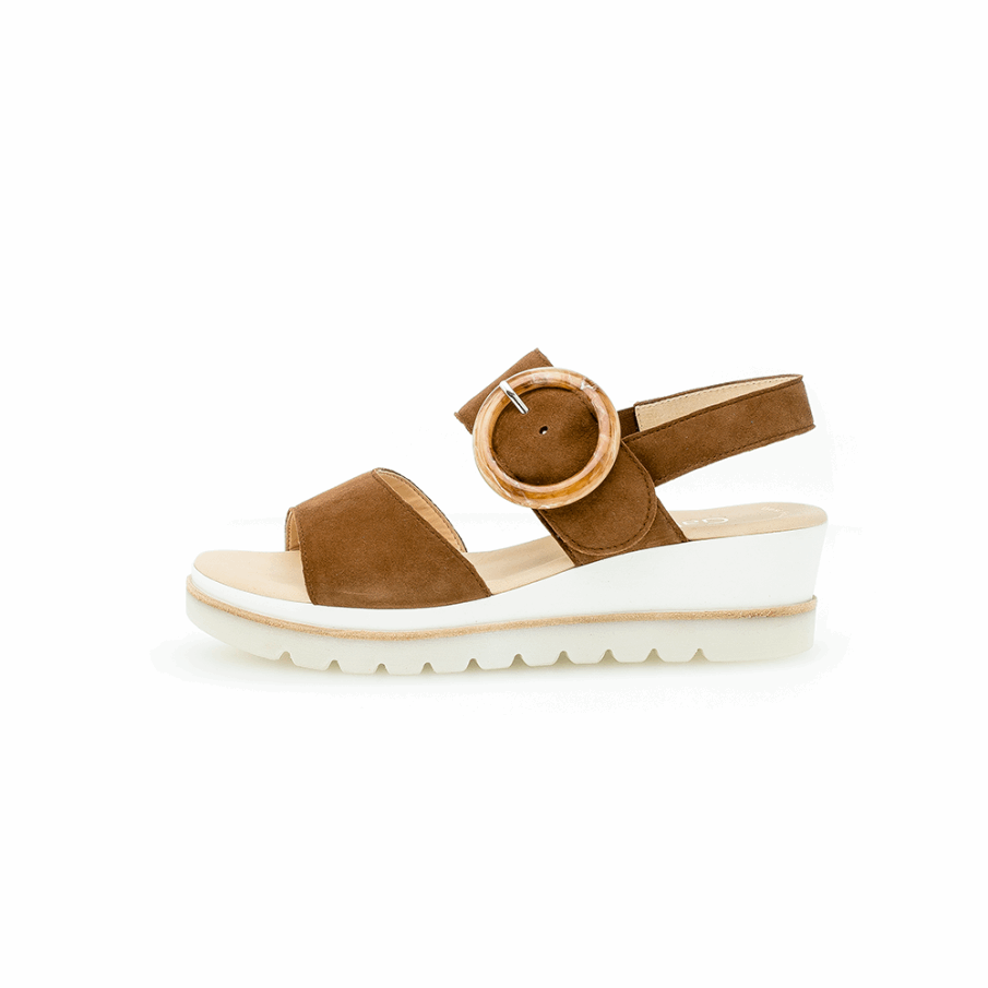 Kile Ankelstropp Sandal Ny Whisky Gabor
