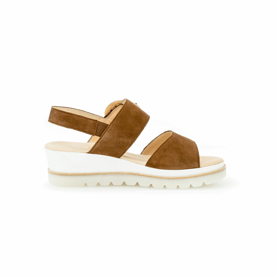 Kile Ankelstropp Sandal Ny Whisky Gabor