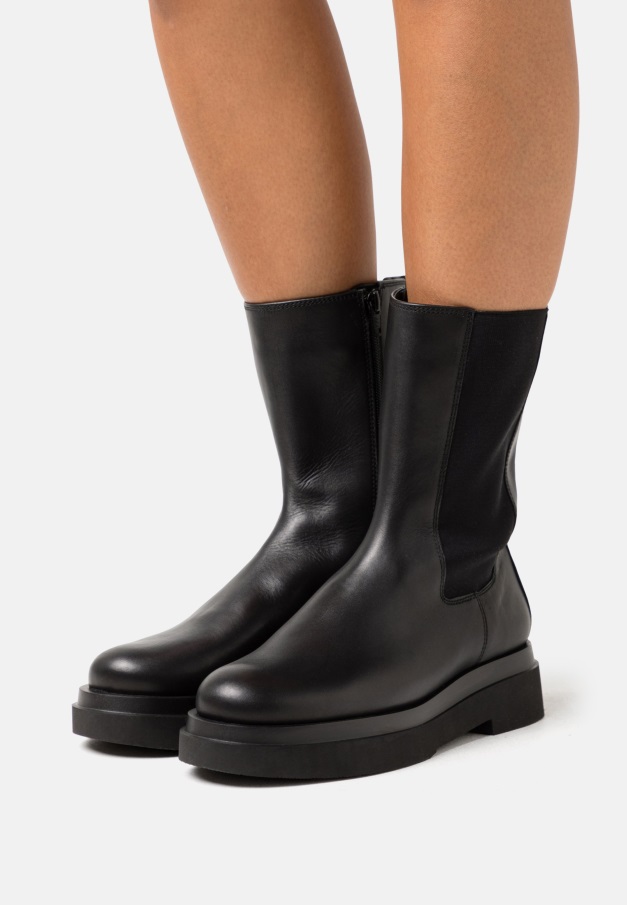 Svarte Plattformstøvler Gabor