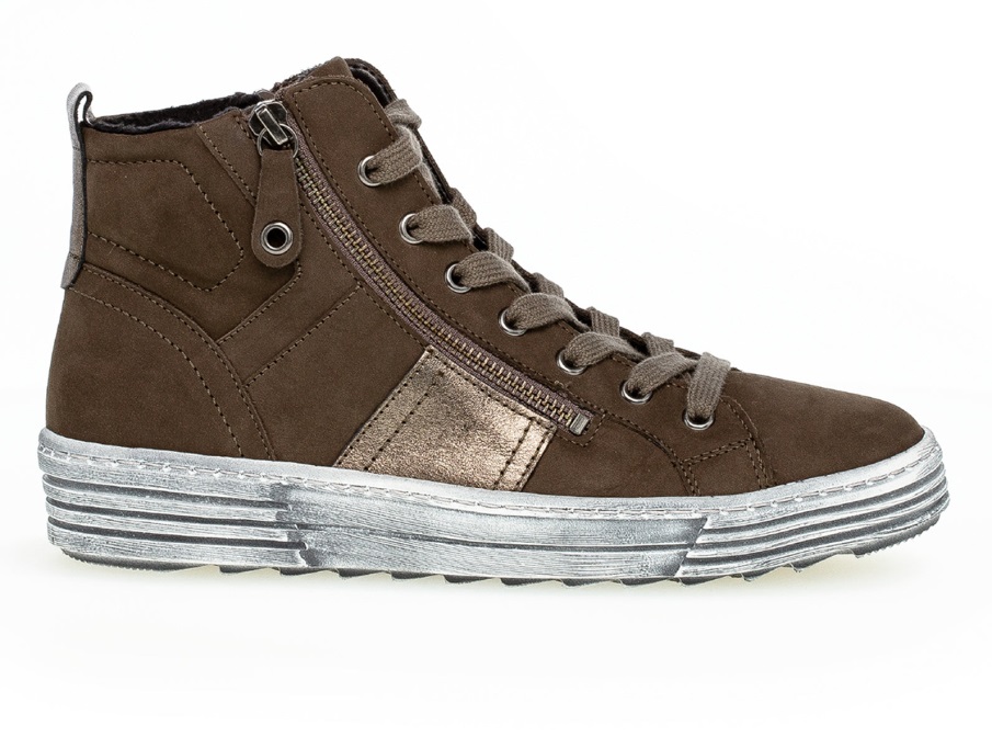 Gabor 73.770.19 - Grå Semsket Skinn