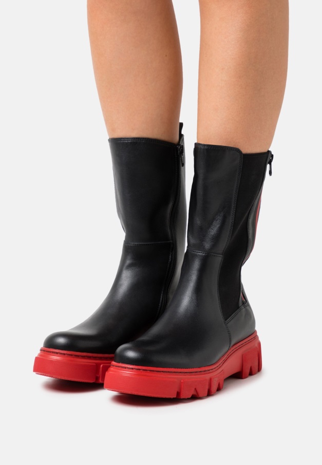 Mørke Naken Gabor Ankelstøvletter Med Snøre