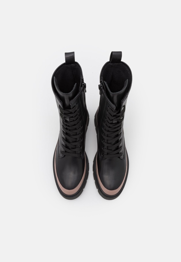 Mørke Naken Gabor Ankelstøvletter Med Snøre