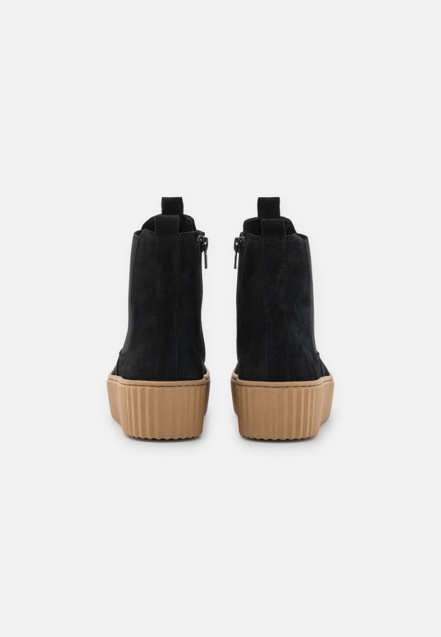 Kvinner Plattform Ankel Boots Gabor Svart