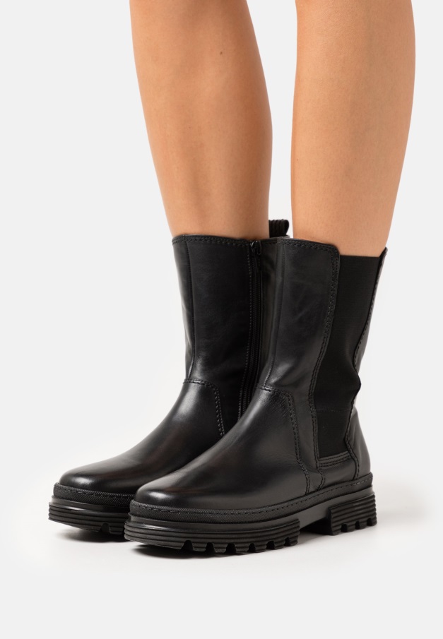 Kvinner Plattform Ankel Boots Gabor Svart