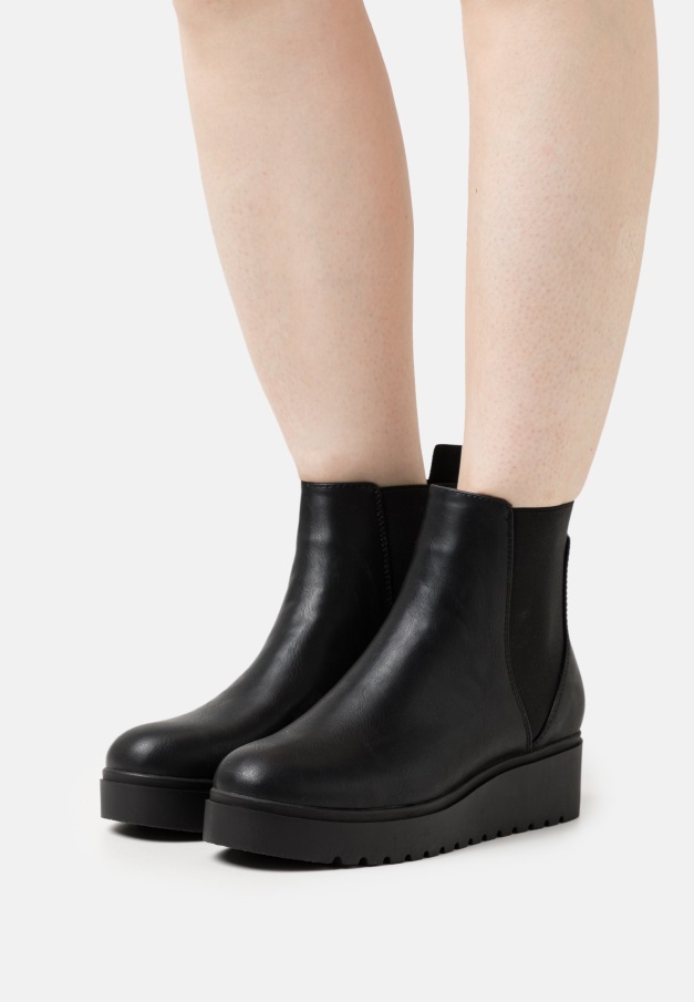 Kvinner Plattform Ankel Boots Gabor Svart