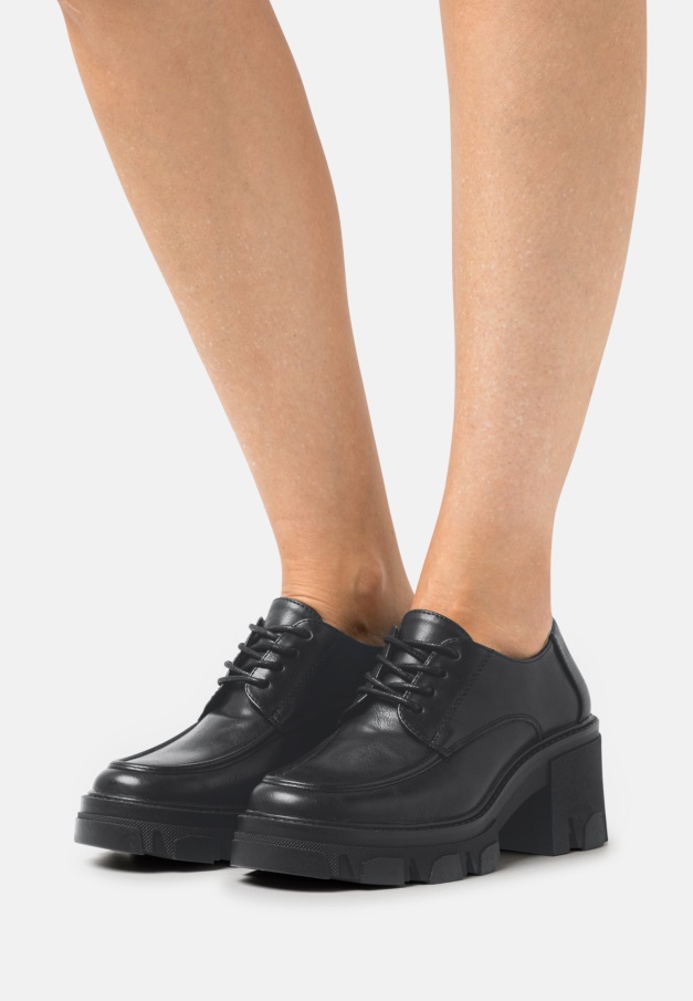 Vintage Svart Gabor Leona - Snørehæler