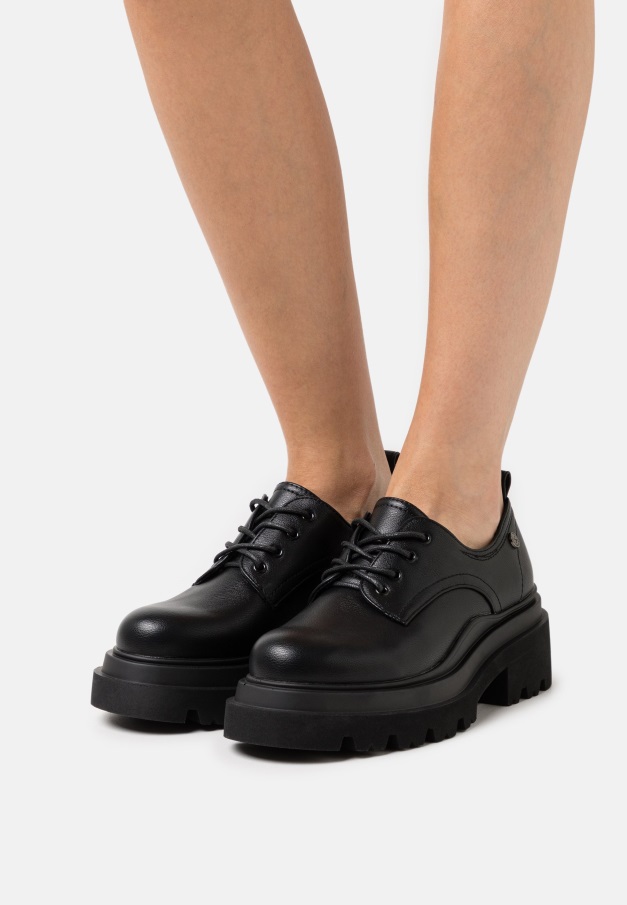 Vintage Svart Gabor Leona - Snørehæler