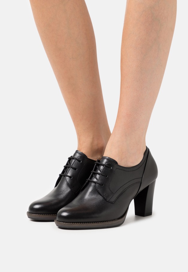 Vintage Svart Gabor Leona - Snørehæler