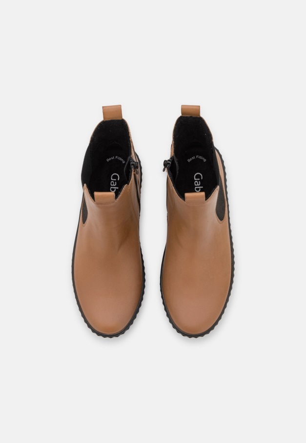 Gabor Plattform Ankelstøvletter Kamel