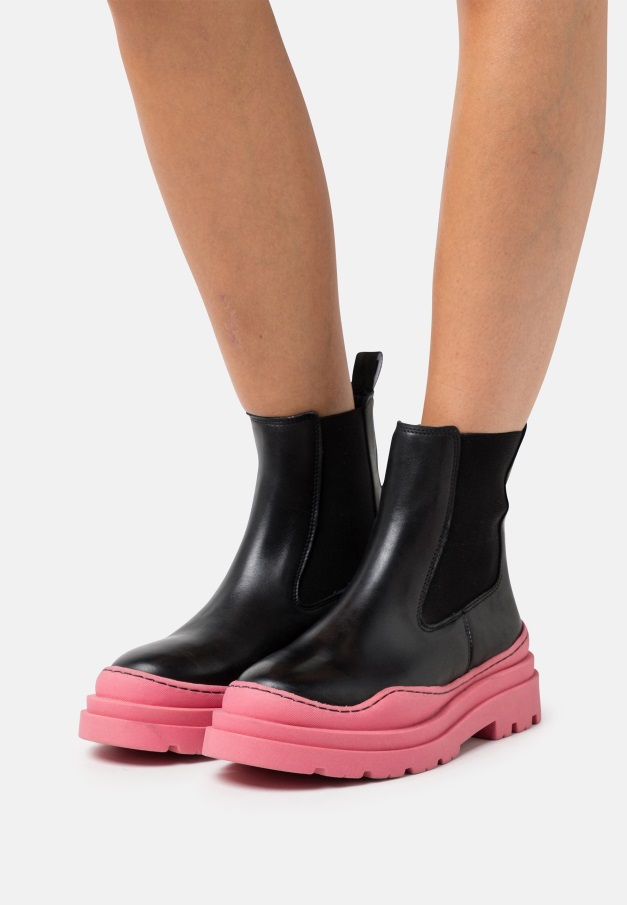 Kvinner Plattform Ankelstøvletter Svart Gabor