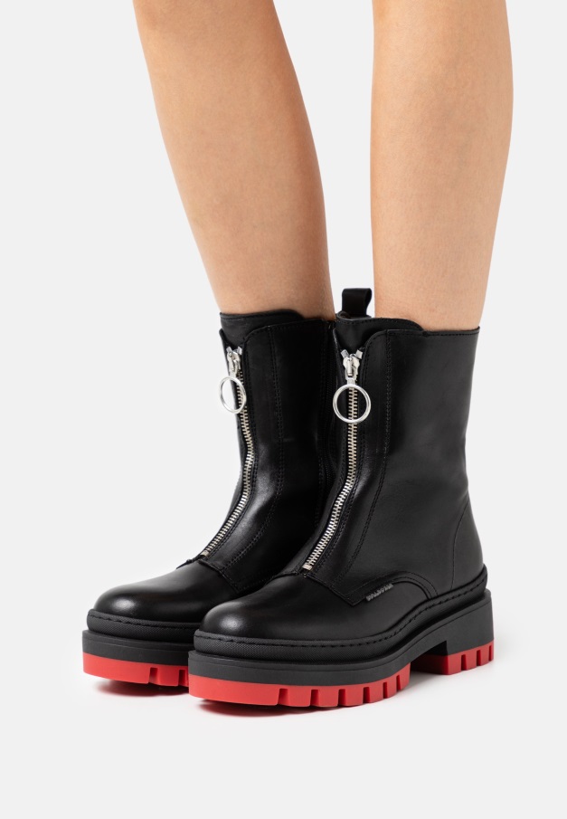 Kvinner Plattform Ankelstøvletter Svart Gabor