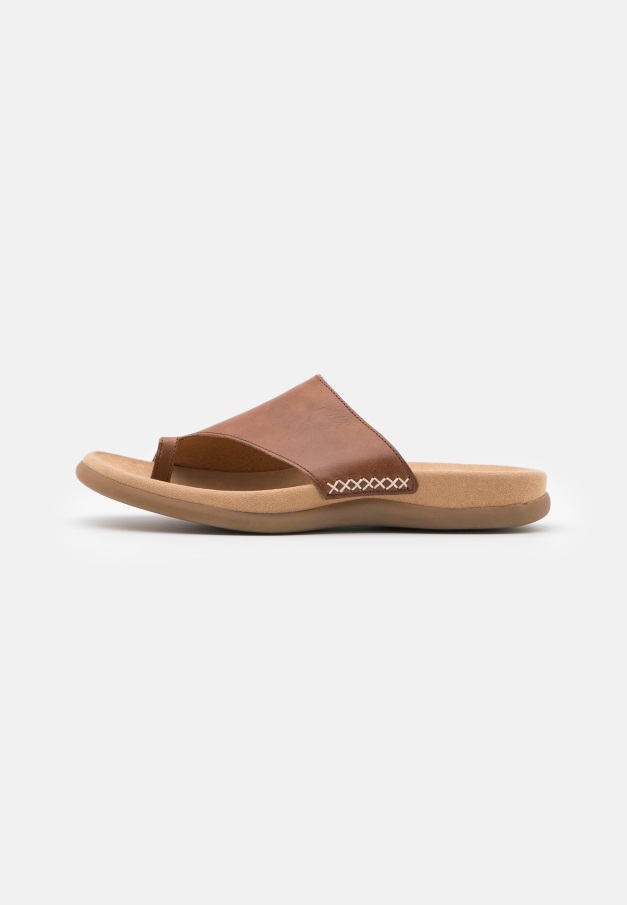 Hvite Gabor T-bar Sandaler