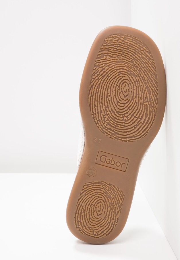 Hvite Gabor T-bar Sandaler