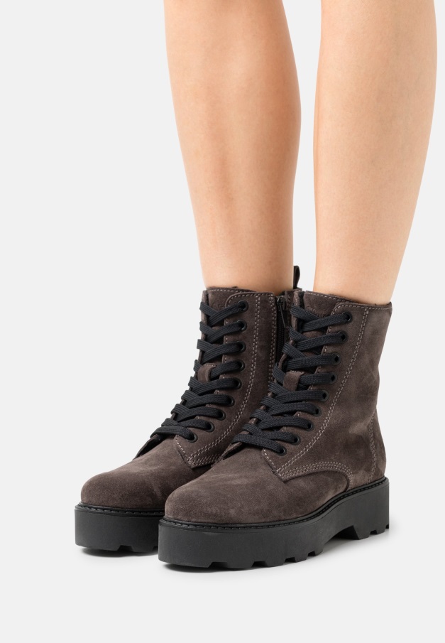 Platform Ankelstøvletter Gabor Tartufo/konjakk