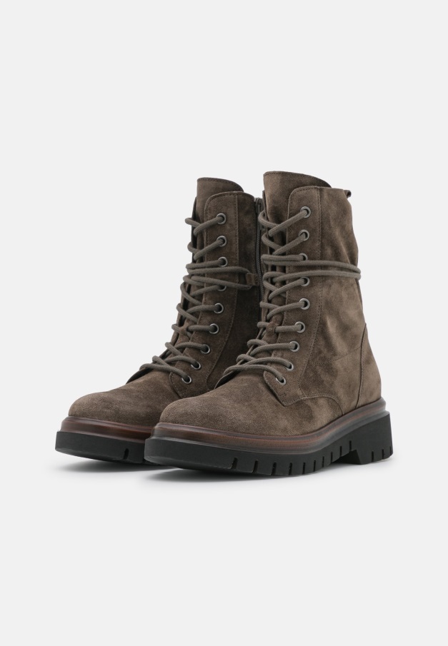 Platform Ankelstøvletter Gabor Tartufo/konjakk