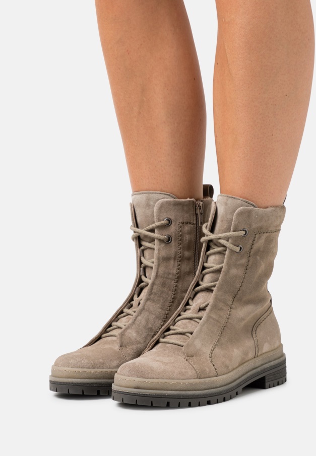 Platform Ankelstøvletter Gabor Tartufo/konjakk