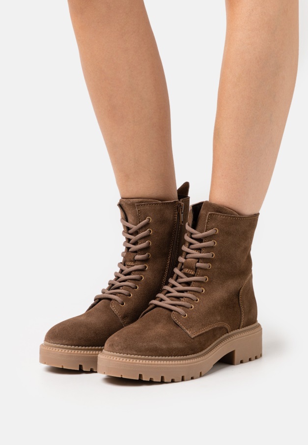 Platform Ankelstøvletter Gabor Tartufo/konjakk