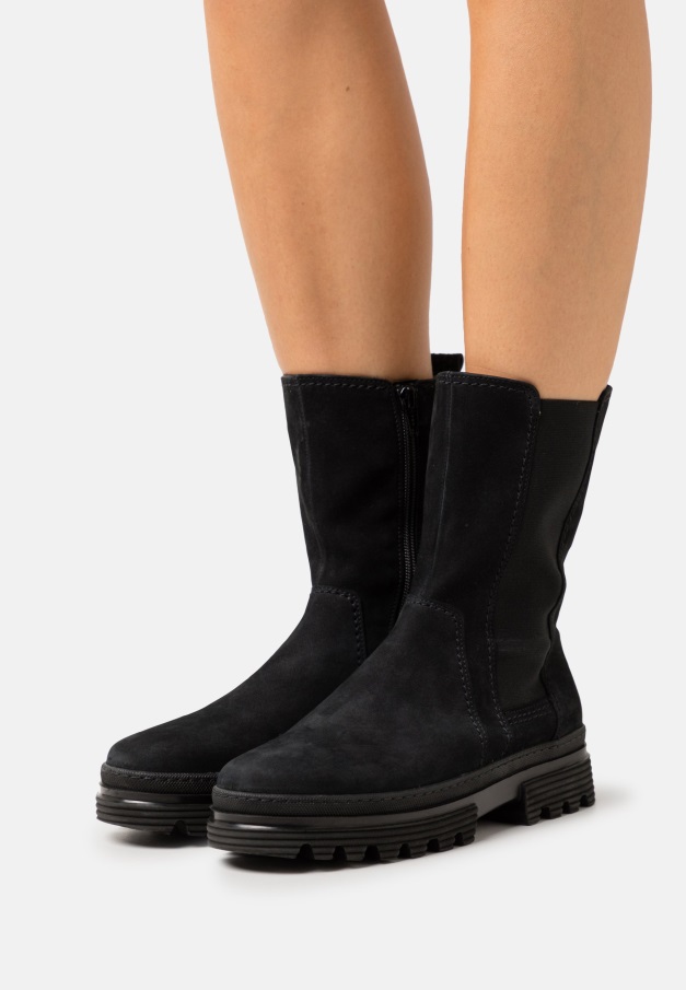 Platform Ankelstøvletter Gabor Tartufo/konjakk