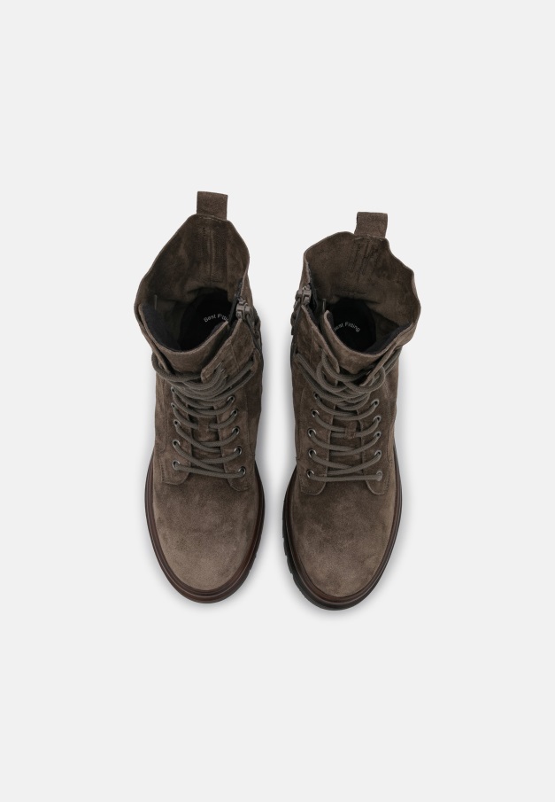 Platform Ankelstøvletter Gabor Tartufo/konjakk