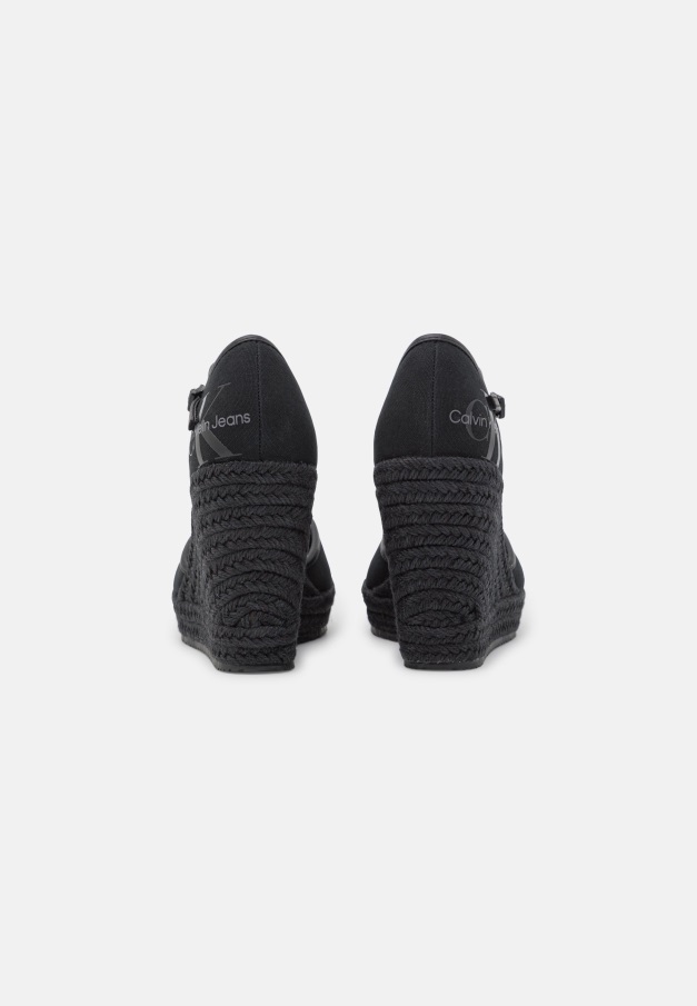 Svart Gabor Wedge Tett Tå - Plattformhæler