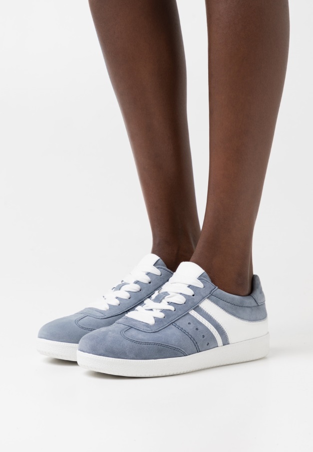 Gabor Blå/brune/hvite Joggesko