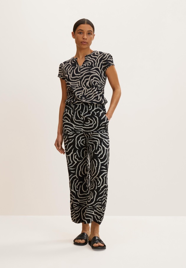 Gabor Blå/brune/hvite Joggesko