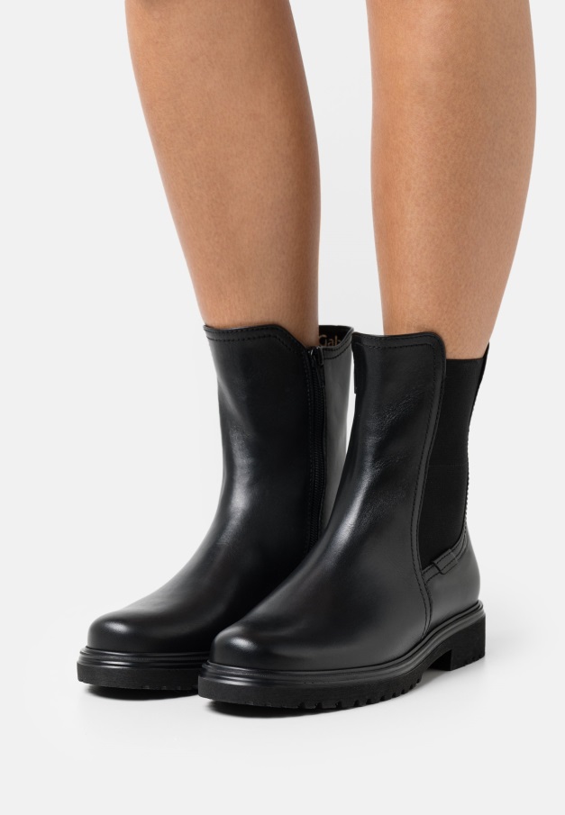 Svarte Klassiske Ankelstøvletter Gabor