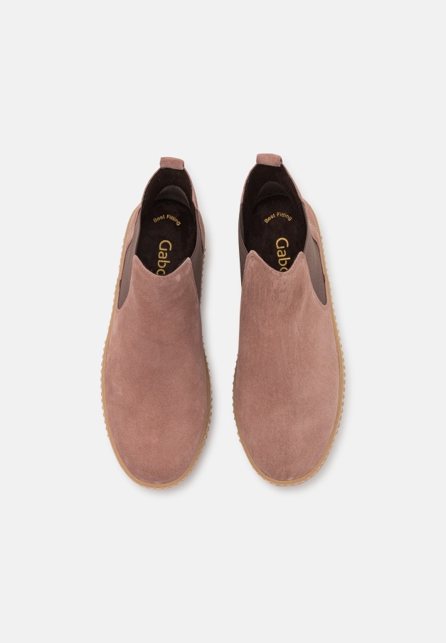 Platform Ankelstøvletter Gabor Mørk Rosa/naturlig