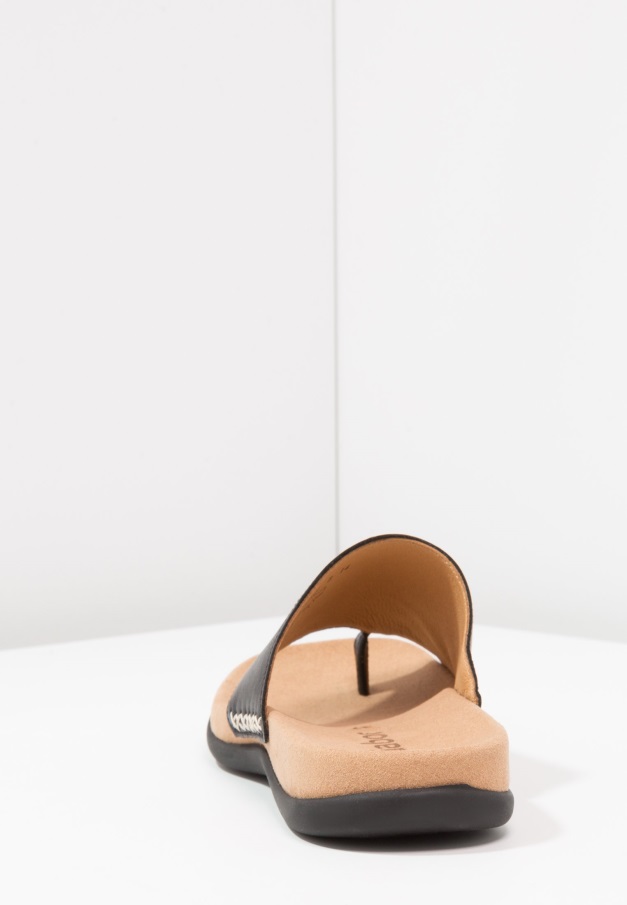 Svarte T-bar Sandaler Gabor