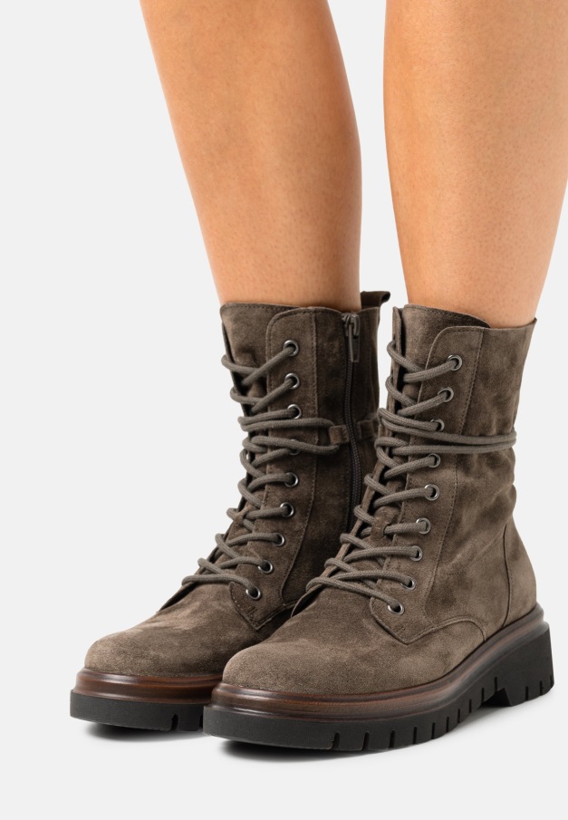Grønne Army Ankelstøvletter Gabor