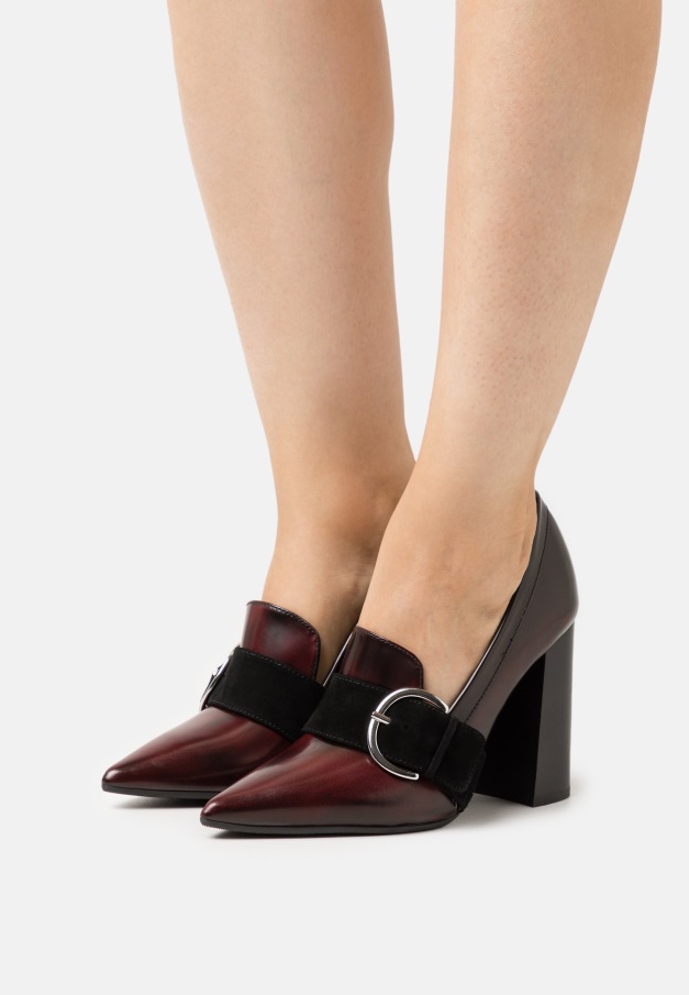 Gabor Mørkeblått Skinn - Klassiske Hæler