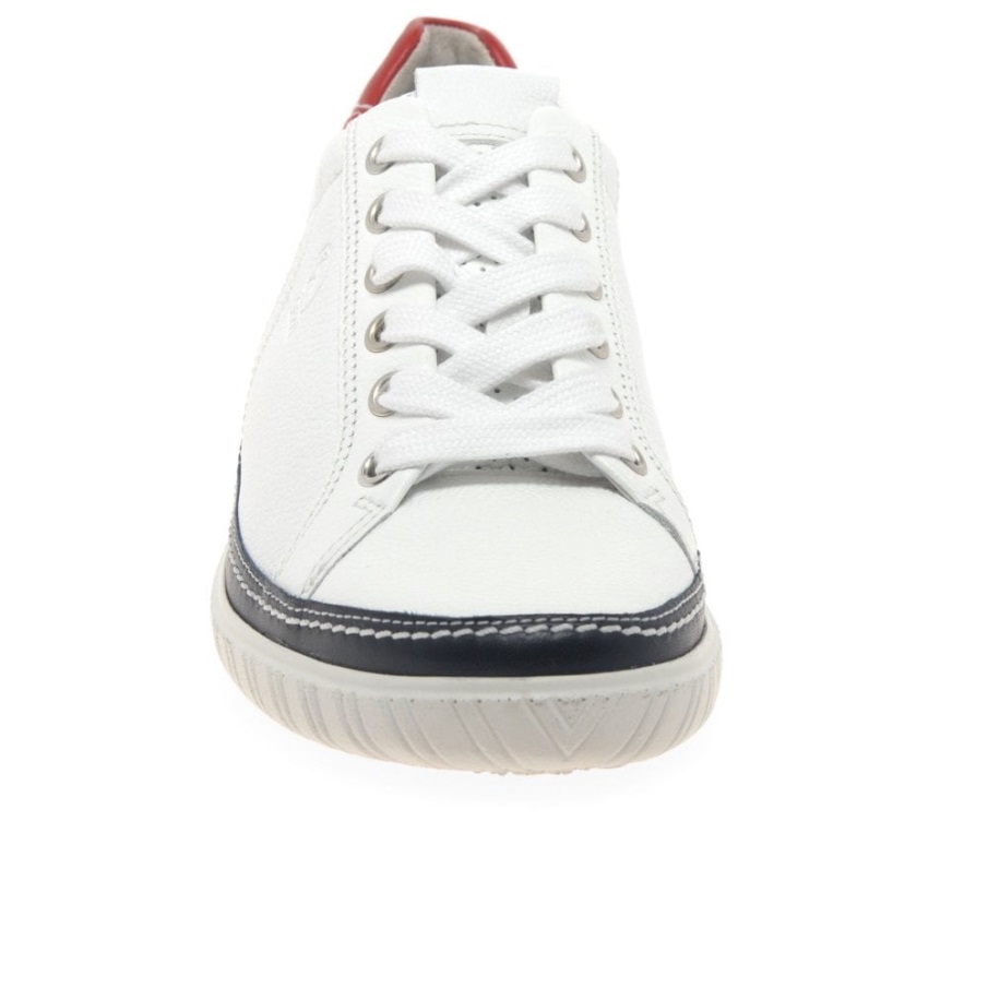 Amulett Kvinners Wide Fit Joggesko Hvit/marine/rød Gabor