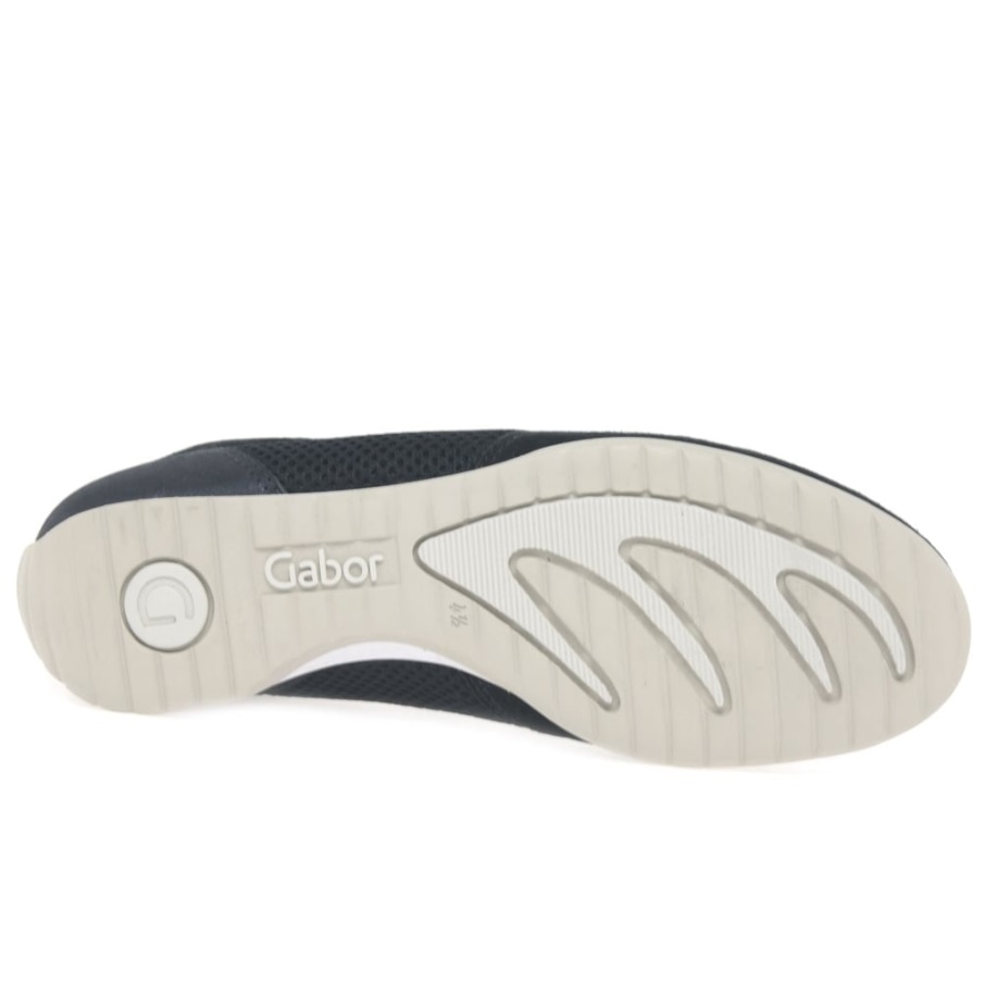 Atlantic Semsket Skinn/mesh Gabor Brunello Fritidssko For Kvinner