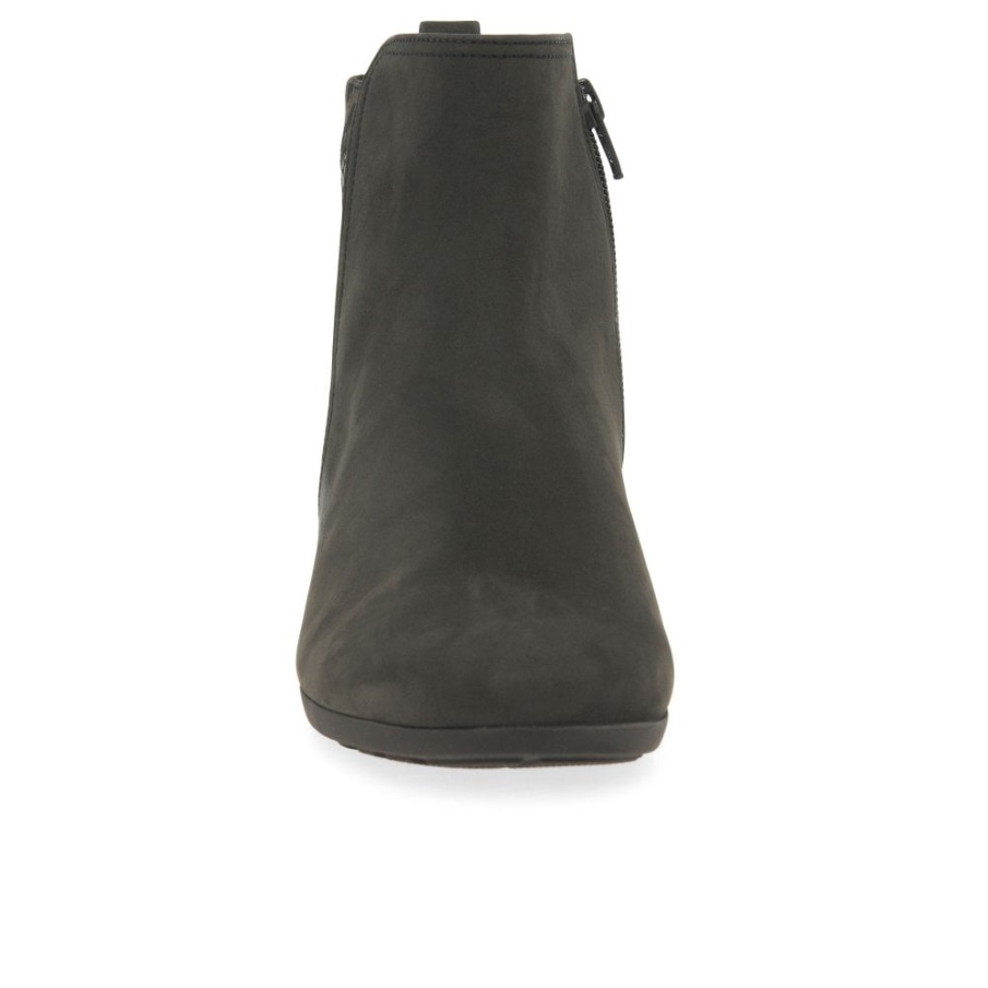 Bastia Dame Ankelstøvletter Antrasitt Nubuck Gabor Norge
