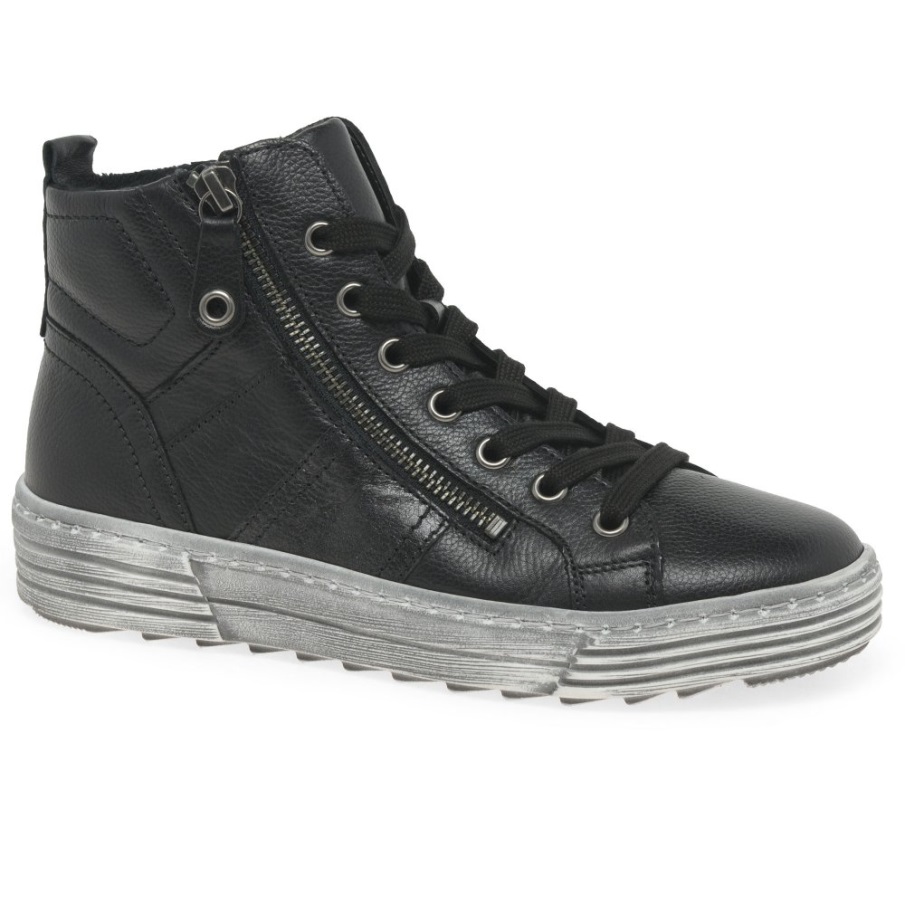 Svart/antrasitt Biss Dame Ankelstøvletter Gabor