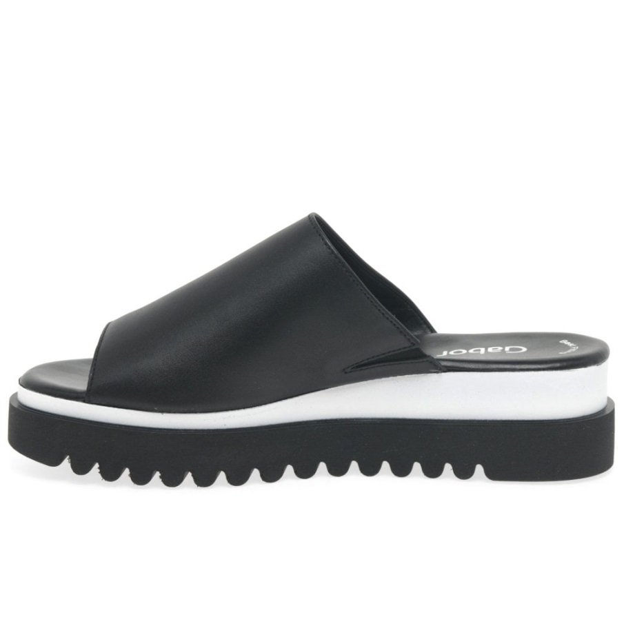 Svart Emily- Rose Kvinners Plattform Muldyr Gabor