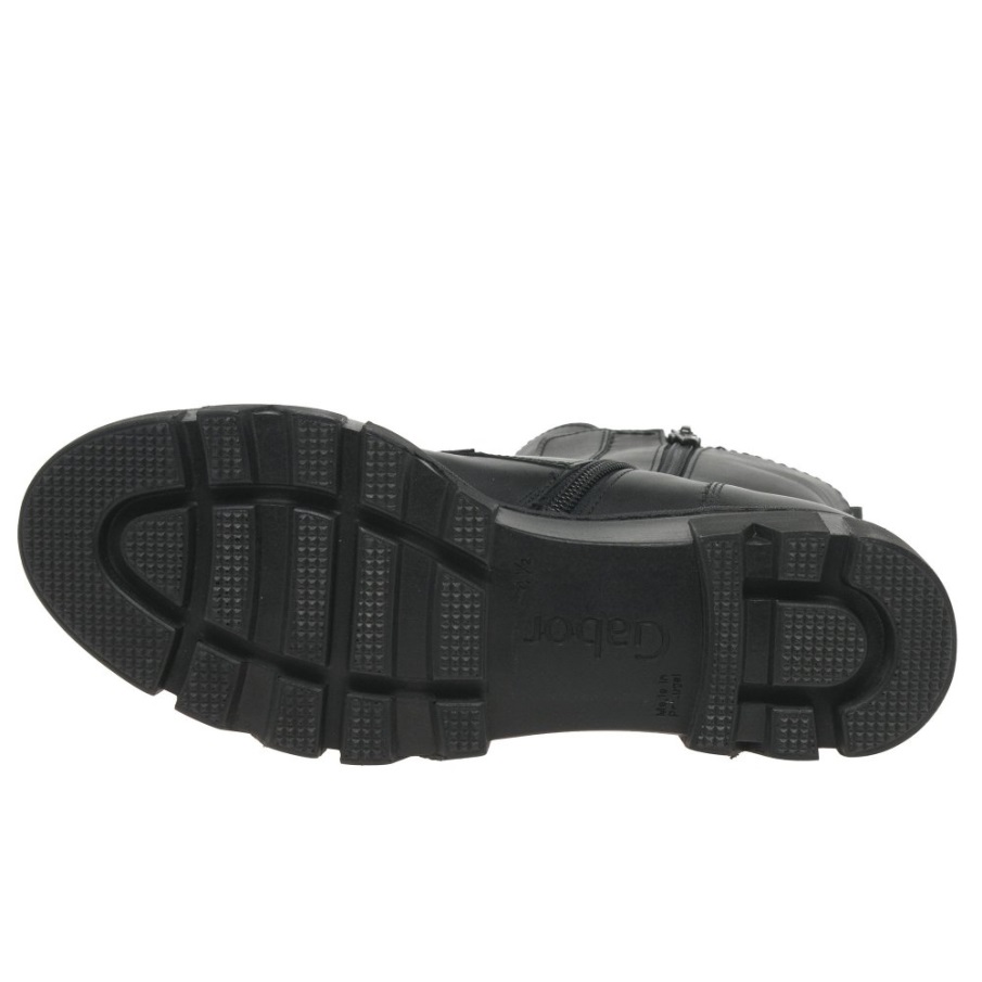 Svart Gabor Joy Biker Støvel For Kvinner