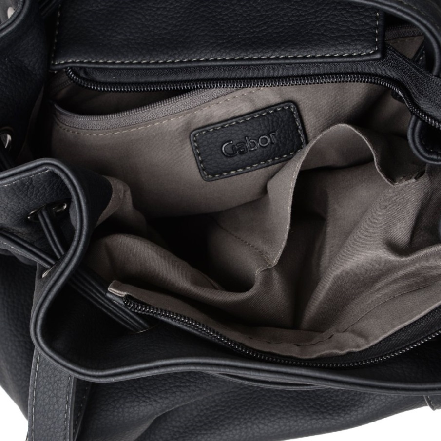 Svart Print Gabor Norge Malu Snøring Dame Skulderveske