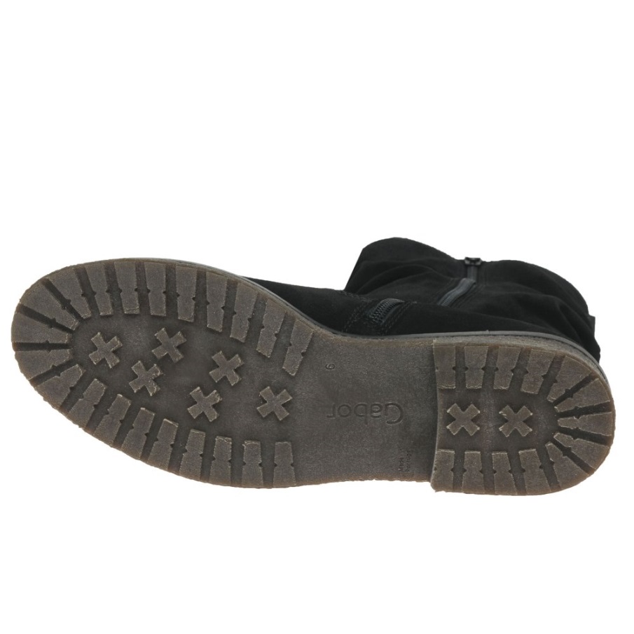 Svart Semsket Gabor Mya Ankelstøvletter For Kvinner