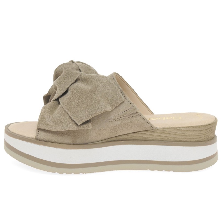 Clinton Damer Mulesandaler Silke Semsket Skinn Gabor