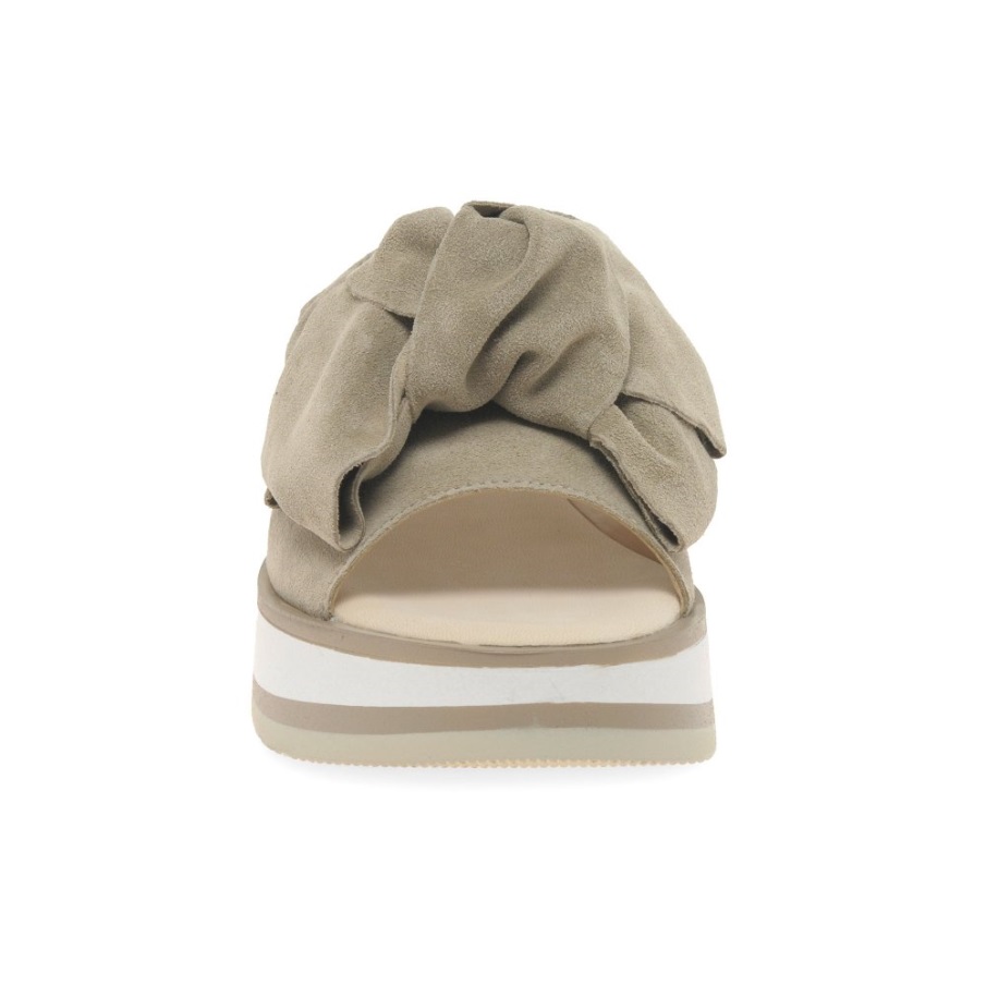 Clinton Damer Mulesandaler Silke Semsket Skinn Gabor