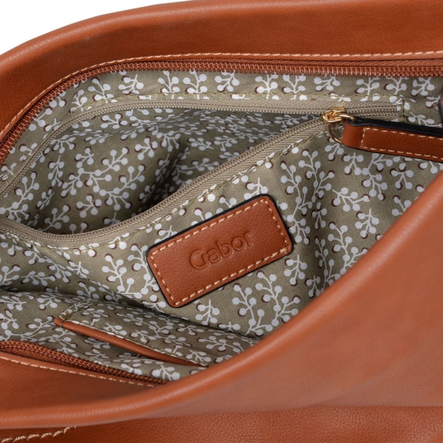 Cognac Sarda Messenger Veske For Dame Gabor