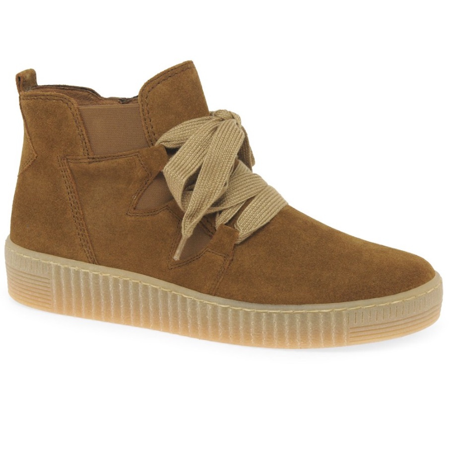 Konjakk Semsket Gabor Lanse Ankelstøvletter For Kvinner